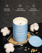 M&SENSE Sea Minerals Scented Candles Ocean Large, Natural Soy Candles 21.2oz - Image 3