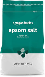 Amazon Basics Epsom Salt Soaking Aid, Eucalyptus Scented, 3 Pound by AmazonBasics