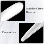 Pndeyo 3pcs Mini Metal Makeup Spatula, Reusable Cosmetic Cream Spatulas Spoon - Image 3