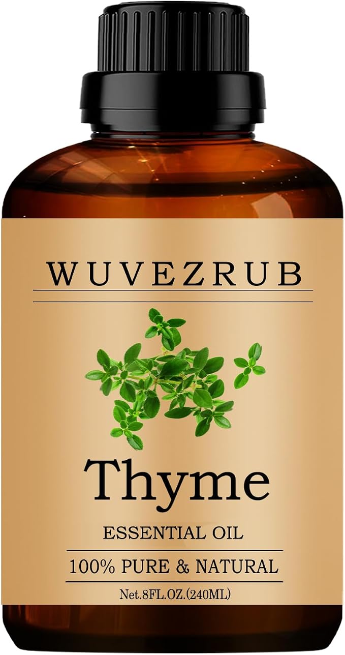 Thyme Essential Oil, 240ML Pure and Natural by WUVEZRUB