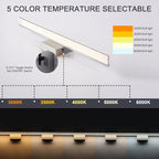 LED Modern Bathroom Light Fixtures 18W Brushed Nickel Vanity Lights Bar 5CCT - Image 2