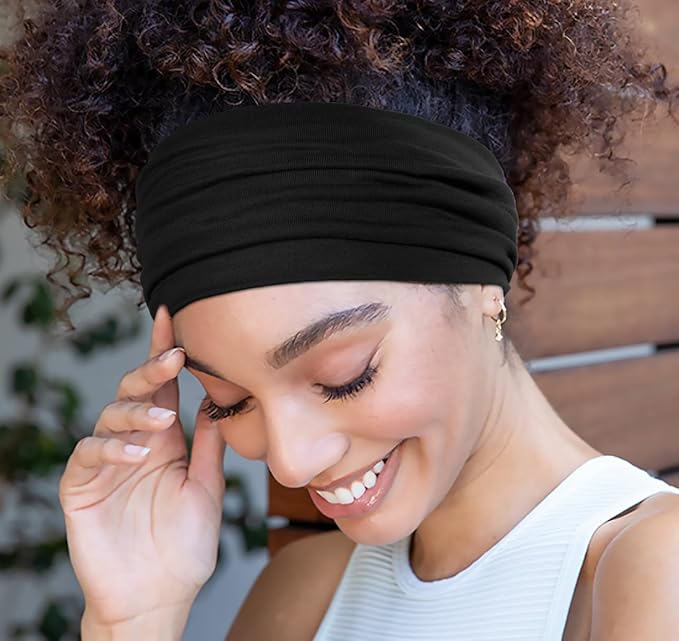 Wide Headbands for Women Non Slip Thick Large Head Bands for Women's Hair - Image 4