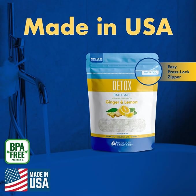 Detox Bath Salt 32 Ounces USP Grade Epsom Salt - Image 6