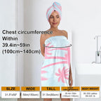 Palm Tree Towel Wrap for Women - Image 3