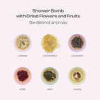 Bath Bombs for Women, Gift Set of 6 Fizzies Luxury Large Size - Image 2