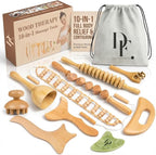 10-in-1 Wood Therapy Massage Tools – Lymphatic Drainage Tools by DailyFavorites