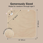 KeaBabies Hooded Baby Towel for Newborn - Image 4