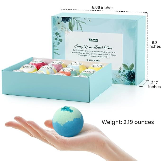 ZenBombs Bath Bombs for Women, Stocking Stuffers, Mothers Day Presents for Mom - Image 4
