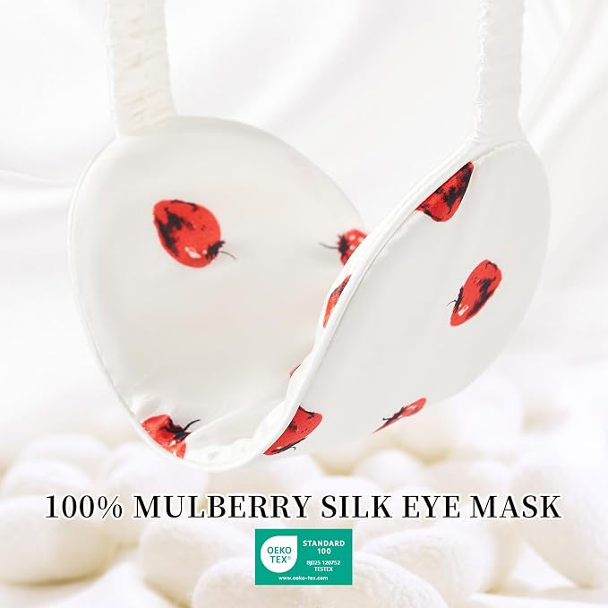 THXSILK Sleep Mask 100% 19 Momme Pure Mulberry Silk Super Smooth Cooling - Image 2