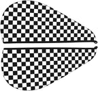 Black and White Checkerboard Hair Towel Wrap Microfiber Fast Drying Hair Turban - Image 4