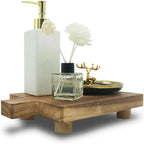 Handmade Wooden Tray, Practical Bathroom and Kitchen Decoration by Teniinet