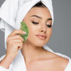 Gua Sha Comb, Natural Guasha Stone Jade, Head Scalp Caring Massage Comb - Image 4