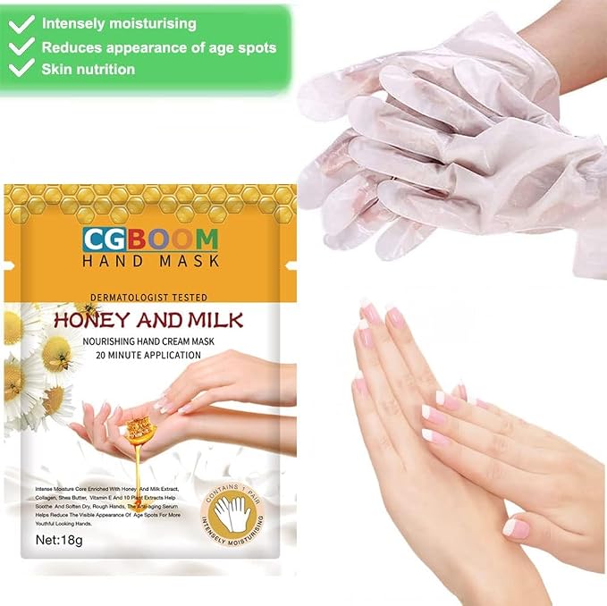 Hand Mask Moisturizing Glove 3 pack, Hand Peel Mask Exfoliating Gloves - Image 2