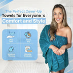 Infinitee Xclusives 100% Cotton Luxury Bath Towels Set of 2 - Image 4