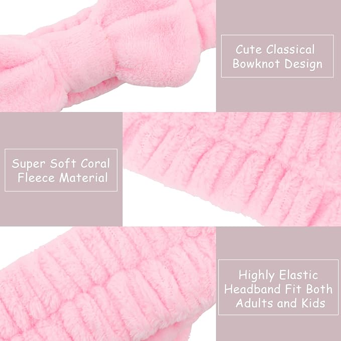 12PCS Microfiber Makeup Headbands and Wristbands Set - Image 3