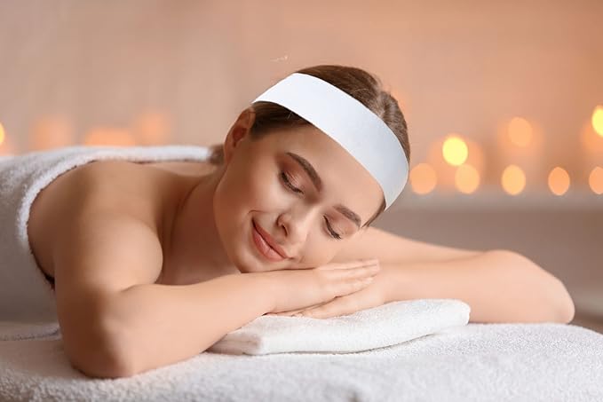 100 Pieces Disposable Facial Headbands - Image 3