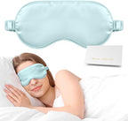 Silk Sleep Mask, Eye Mask for Sleep Women Men, Mulberry Sleeping Mask by Doitory
