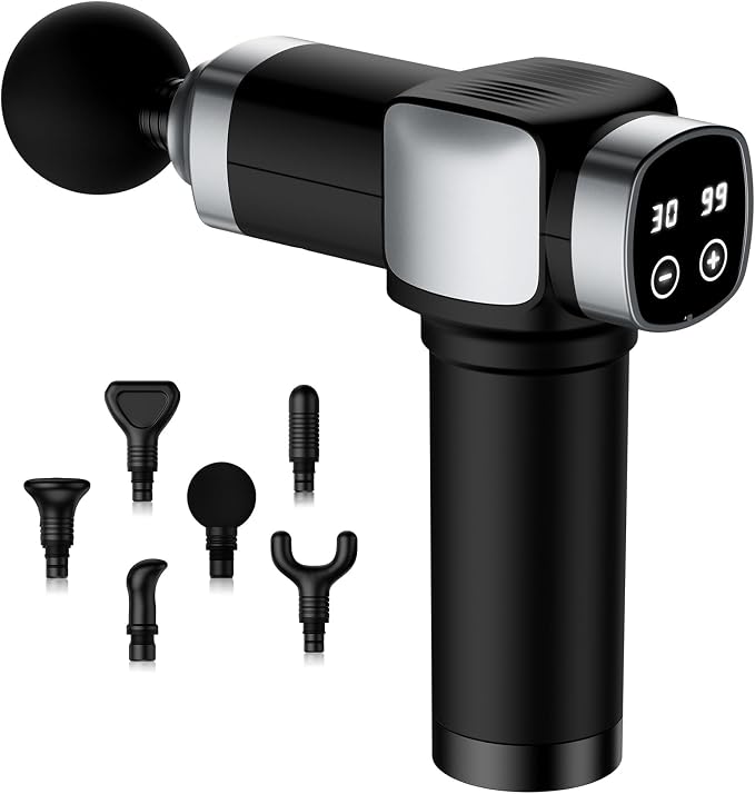 Deep Tissue Massage Gun, Portable Percussion Muscle Massager by CAMEFER
