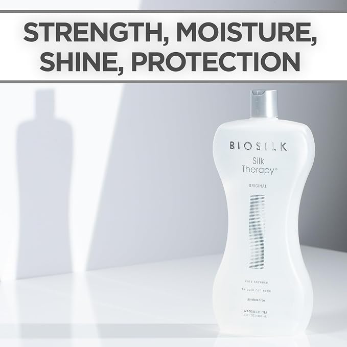 BioSilk Silk Therapy Original, Reconstructing Leave-In Hair Treatment, Adds - Image 4