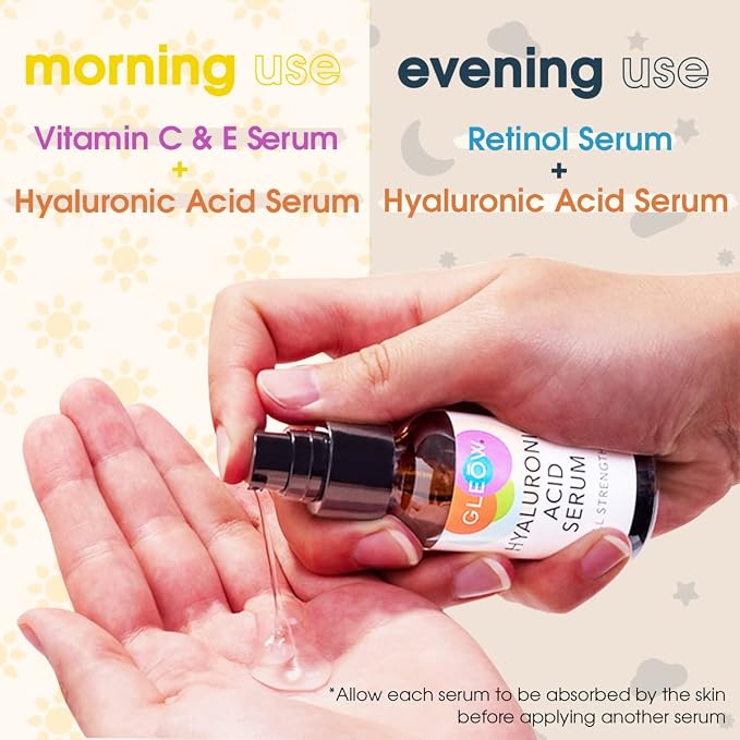 GLEOW Retinol Serum for Face, Vitamin C - Image 5