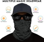 Venswell Neck Gaiter Face Mask Men Women, Seamless Bandana Rave Face Cover - Image 3