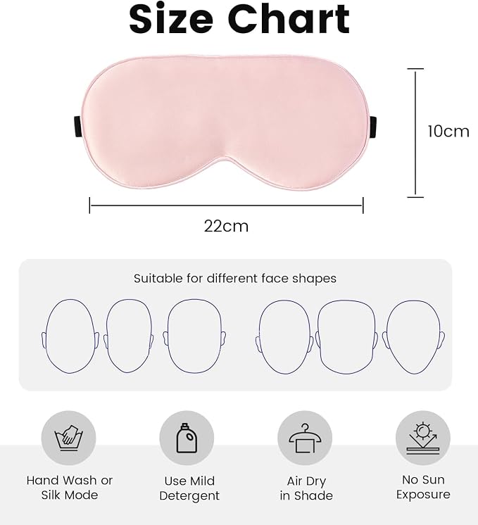 Formé & Found Silk Sleep Mask for Men & Women, 100% 6A Mulberry Silk, 16 Momme - Image 5