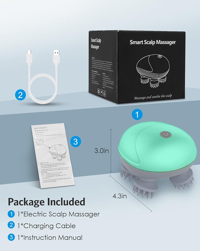 AMIR Electric Scalp Massager, Portable Head Massager - Image 7