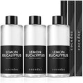 COCODOR Reed Diffuser Oil Refill/Lemon Eucalyptus /6.7oz / 3 Pack/Aromatherapy by COCODOR