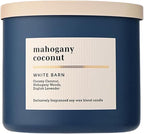 Bath & Body Works 3-Wick Candle, Mahogany Coconut Candle, Strong Throw by BathBodyWorks