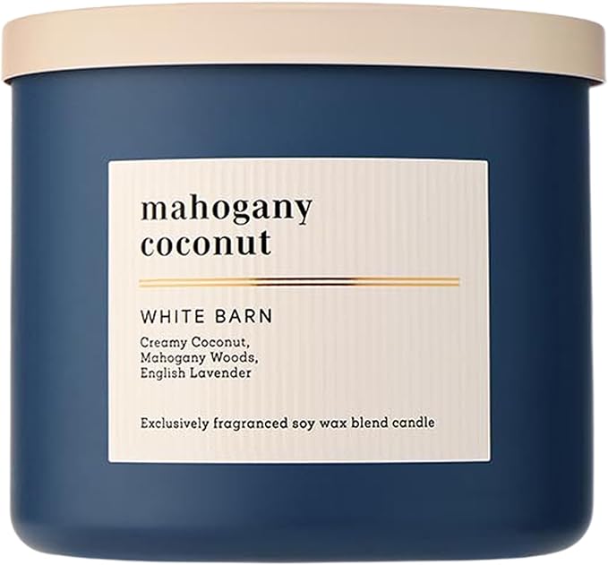 Bath & Body Works 3-Wick Candle, Mahogany Coconut Candle, Strong Throw by BathBodyWorks