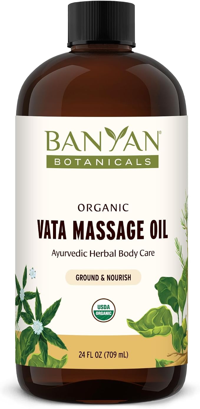 Banyan Botanicals Vata Massage Oil – Organic Herbal Massage Oil by BanyanBotanicals