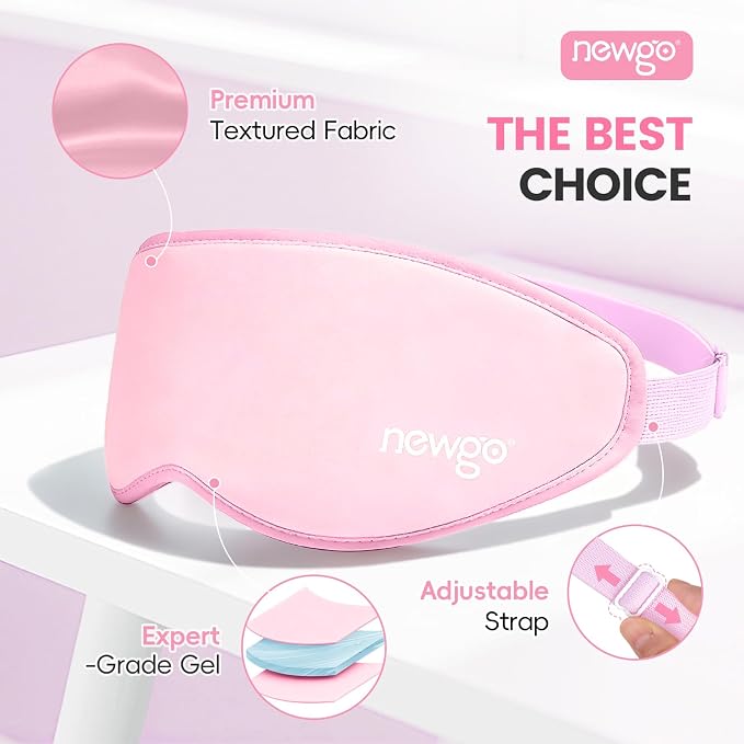 NEWGO Cooling Gel Eye Mask 3D Soft Cold Eye Mask, Eye Ice Pack - Image 5