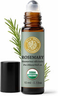 Silk Road Organic Rosemary Essential Oil & Jojoba Roll On, USDA Certified by SILKROADORGANIC