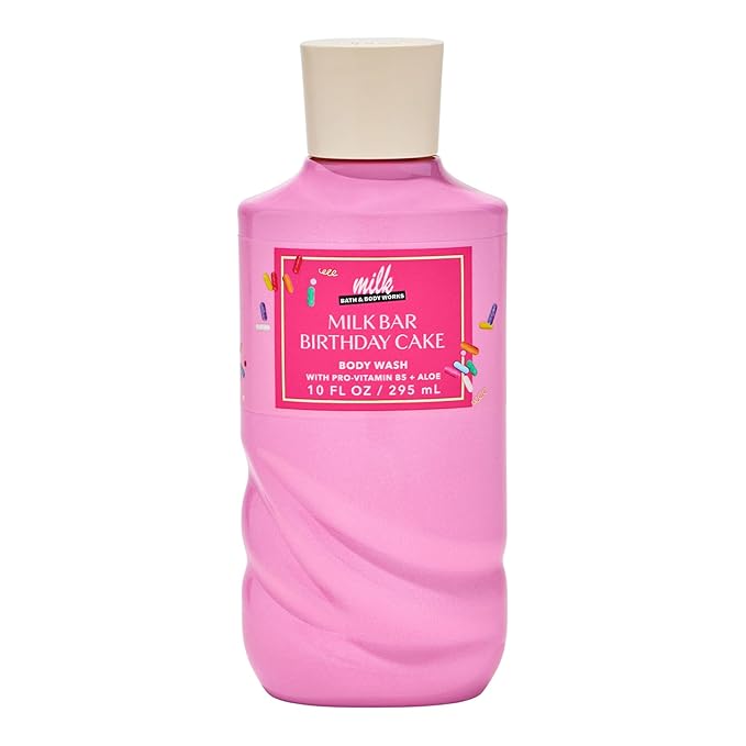 Bath and Body Works Milk Bar Birthday Cake Body Wash Shower Gel Gift Set by BathBodyWorks