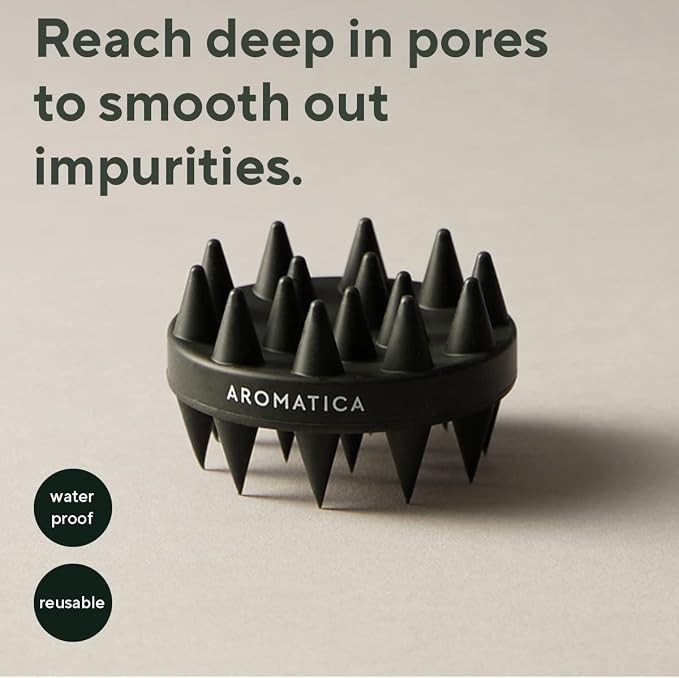 AROMATICA Dual-Sided Scalp Care Shampoo Brush - Image 5