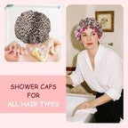 Vintage Leopard Print Shower Cap - Image 3