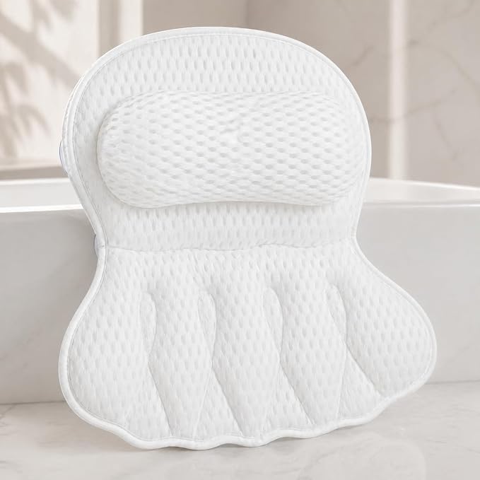4D Air Mesh Bath Pillow for Tub, Soft Bathtub Cushion by PHXGrove