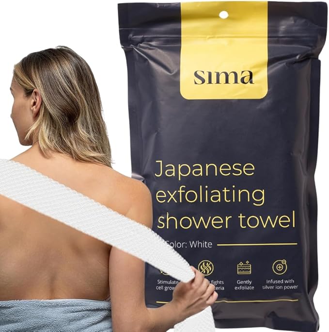 Sima Brand Exfoliating Washcloth Face & Body Scrub Towel by SimaBrand