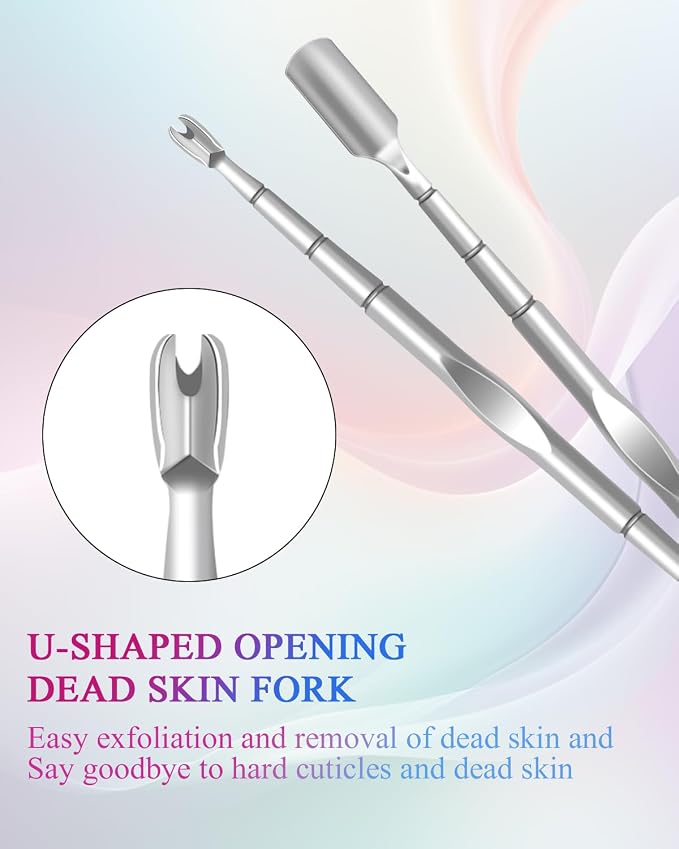 Cuticle Pusher, Pre-treatment Cuticle Pusher, Stainless Steel Loop Cuticle - Image 4