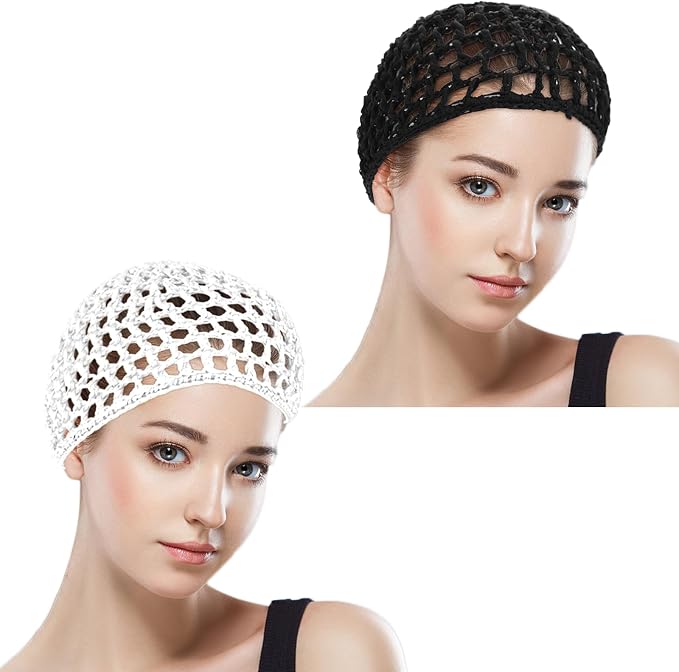 WLLHYF Wig Cap Thick Long Hair Caps Adjustable Net Mesh Braided Weaving Making - Image 3