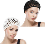 WLLHYF Wig Cap Thick Long Hair Caps Adjustable Net Mesh Braided Weaving Making - Image 3