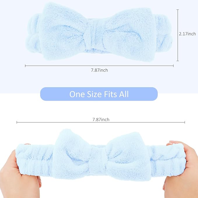 8 Pack Spa Headband for Washing Face Stocking Stuffers Skincare Headbands Bulk - Image 5