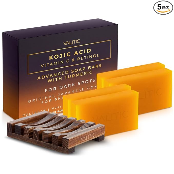 VALITIC Kojic Acid Vitamin C and Retinol Soap Bars by VALITIC