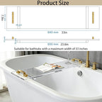 33in Clear Acrylic Bathtub Caddy - Image 7