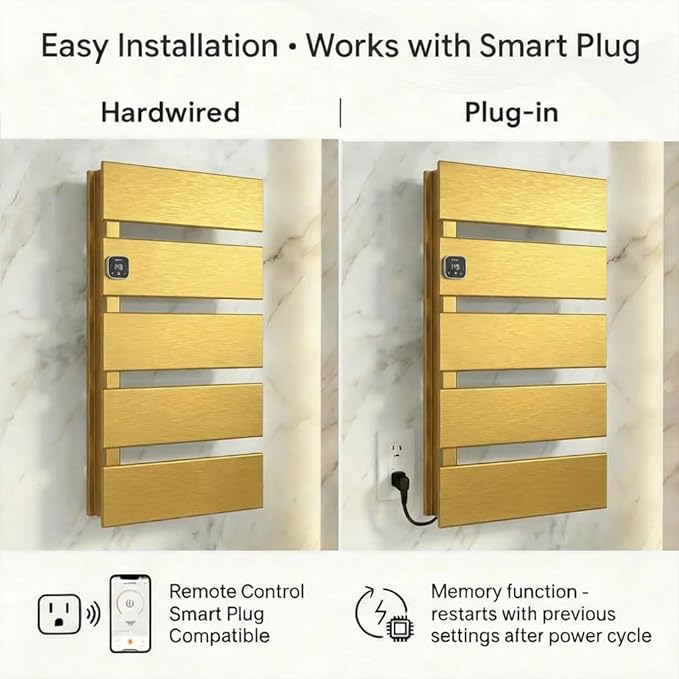 Electric Towel Warmer, Heated Towel Rack - Image 4