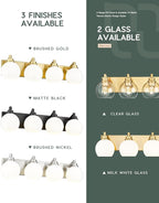 Bathroom Light Fixtures, 4 Light Brushed Gold Vanity Light, 26 Inch Modern Wall - Image 5