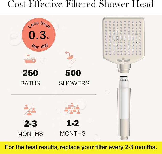 Homlord Filtered Shower Head - Image 4