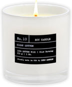 Lulu Candles | Clean Cotton Scented Candle | Luxury Scented Soy Jar Candle | by LULUCANDLES