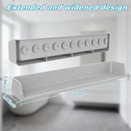 Bathtub Splash Guard for Kids, 2.6 FT Silicone Bathtub Play Shelf - Image 4