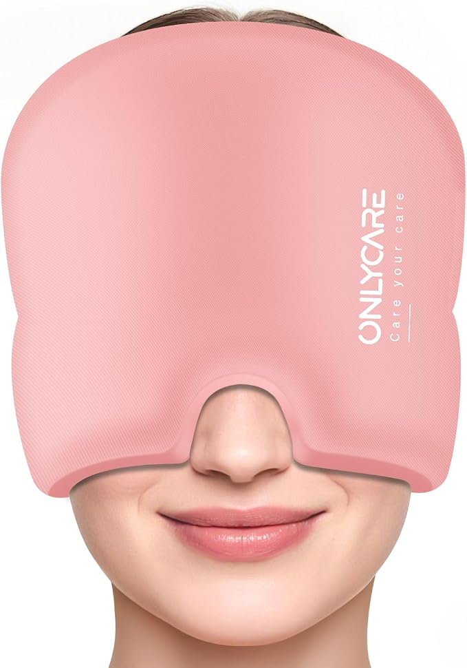 ONLYCARE Migraine Relief Cap, Upgraded Odorless Migraine Ice Head Wrap by ONLYCARELLC